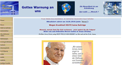 Desktop Screenshot of gottes-warnung.de
