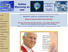 Tablet Screenshot of gottes-warnung.de
